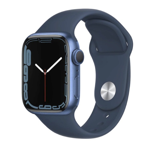 [MKN13LLA] APPLE WATCH SERIES 7 (GPS) 41MM BLUE ALUMINUM CASE WITH ABYS